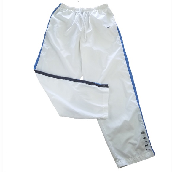 white nike windbreaker pants